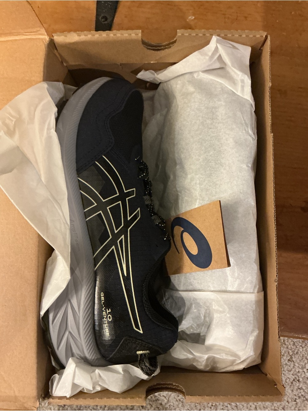 ASICS Gel Venture 10 Men's Black Running Shoes with Ortholite Comfort 1011B967 - Picture 3 of 8